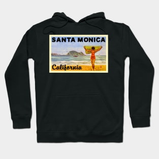 Santa Monica Beach California Vintage Hoodie